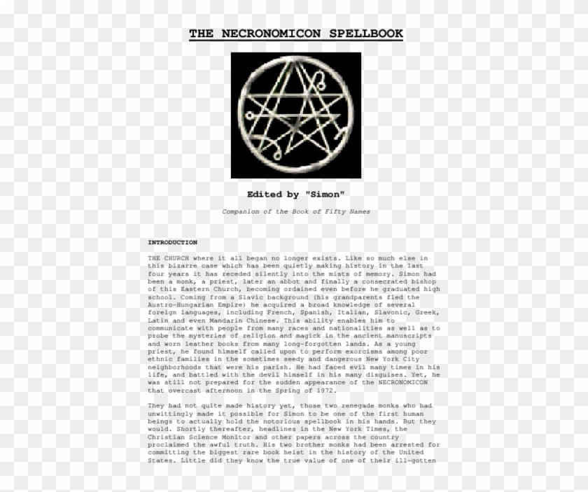 Pdf - Necronomicon Clipart #4338486