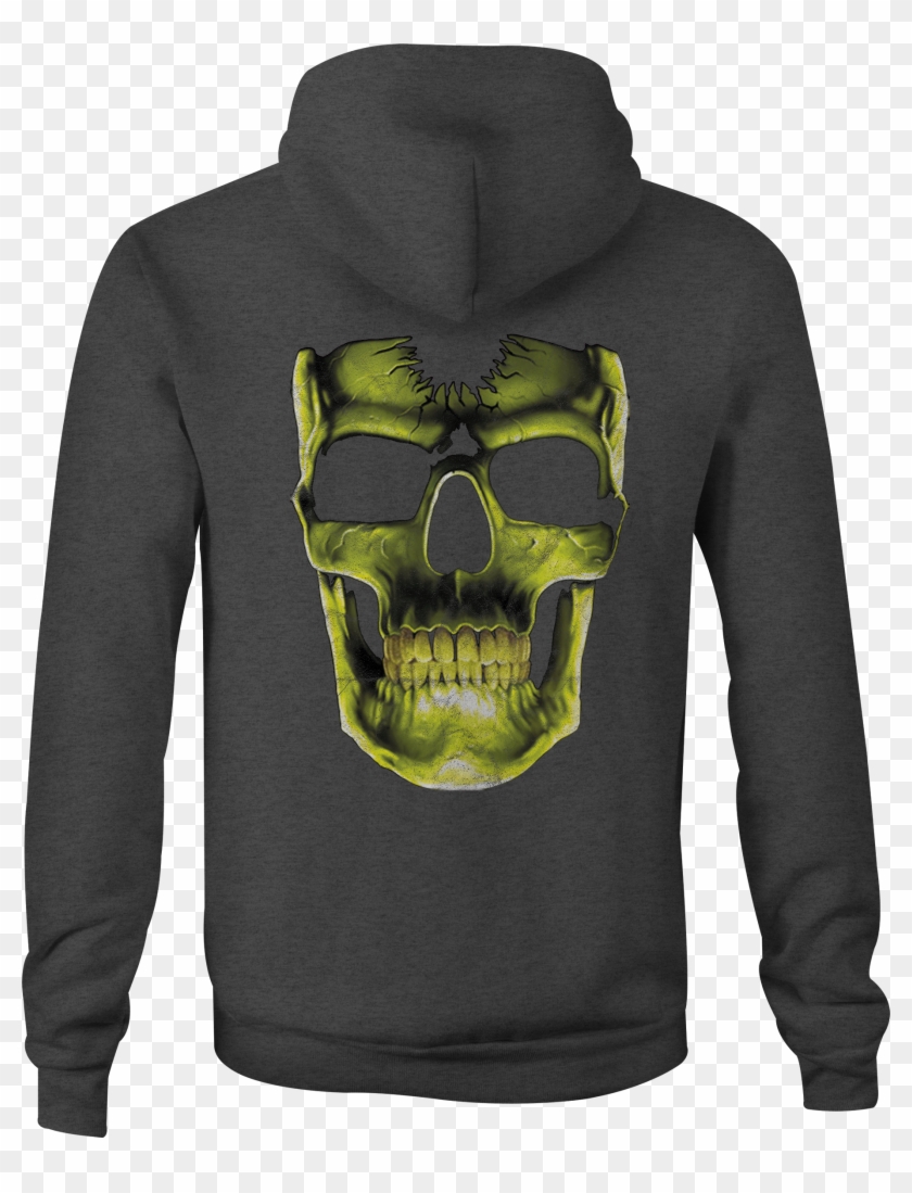Image Is Loading Zip Up Hoodie 3d Cracked Grinning - Skull Clipart #4338797