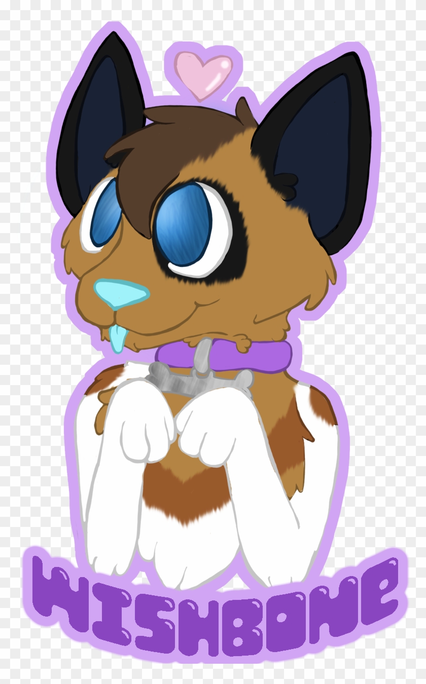 Wishbone Badge - Cartoon Clipart