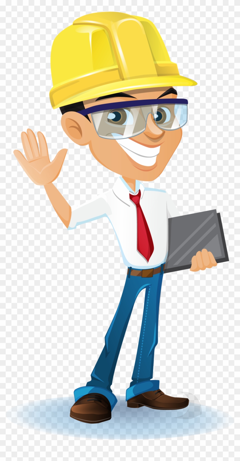 Architectural Engineering Clip Art Vector Construction - Engineer Vector - Png Download