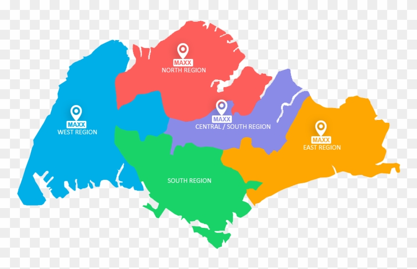 Singapore Road Map Transparent Clipart