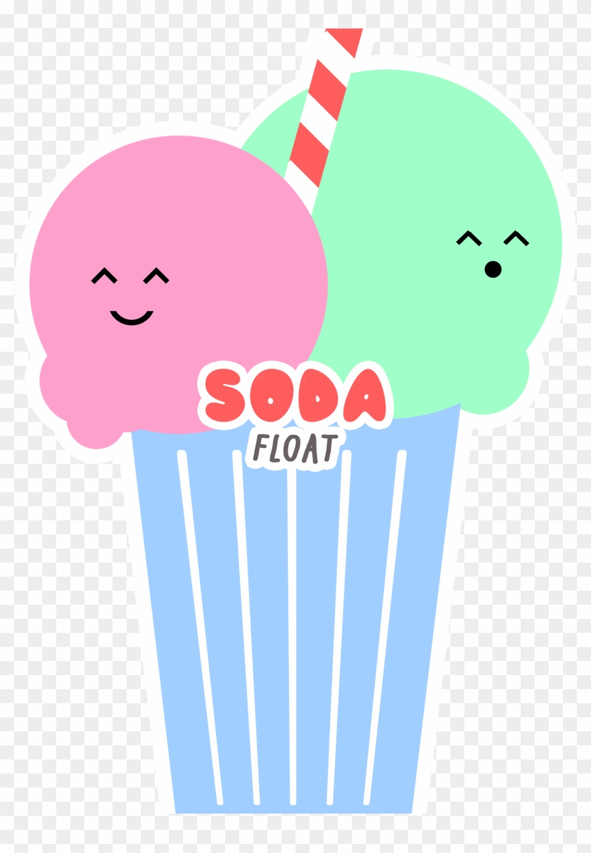 Soda Float Branding - Cartoon Clipart #4339865