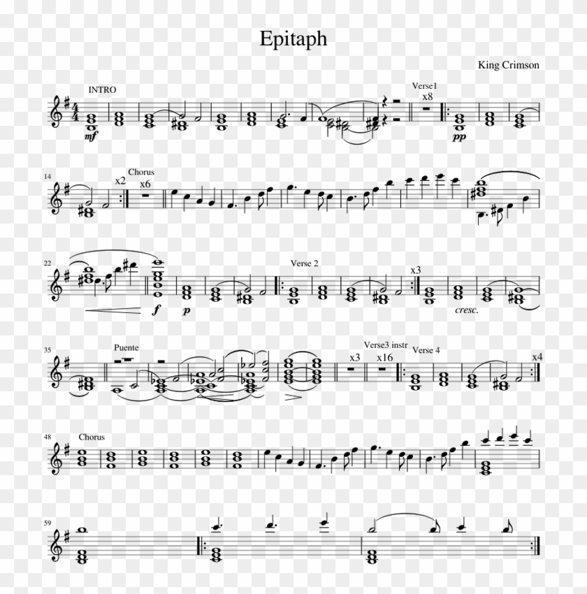 Epitaph - La Vie En Rose Trombone Music Clipart