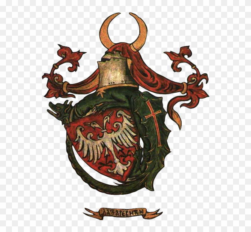 Order Of The Dragon - Serbian Medieval Coat Of Arms Clipart #4340123
