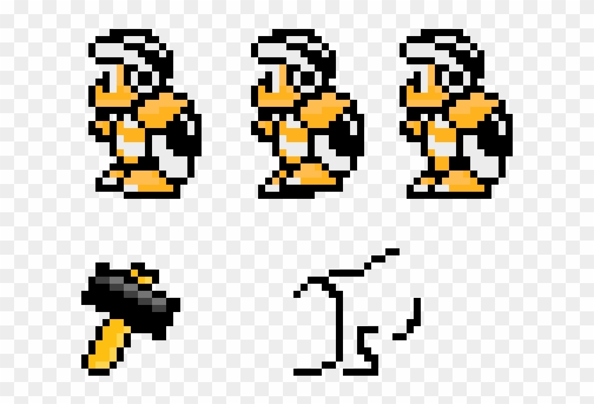 Jesse's Custom Hammer Bro Sprites - Hammer Bro Sprites Png Clipart #4340128