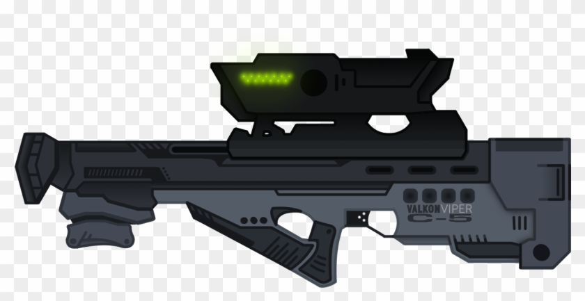 Lights On Scope Flash When Aiming At A Target, Like - Firearm Clipart