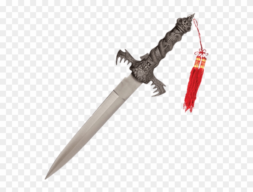 Silver Dragon Dagger Clipart #4340304