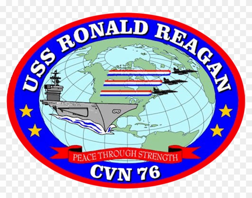 Uss Ronald Reagan Coa - Uss Ronald Reagan Cvn 76 Logo Clipart #4340447