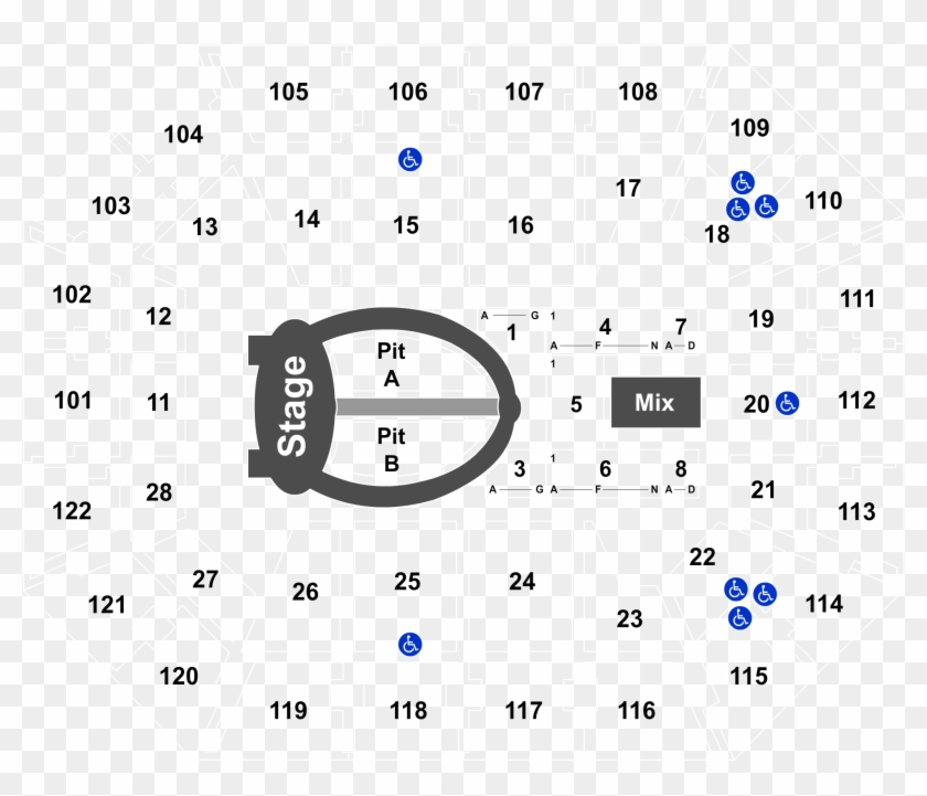 Event Info - Mohegan Sun Arena Seating Chart Clipart
