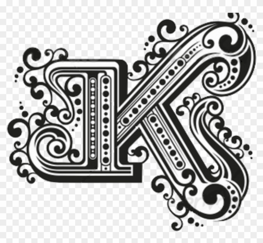 Thekay - La - Write K In Different Styles Clipart #4341223