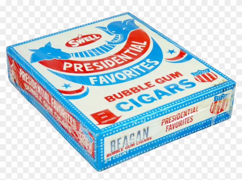 Ronald Reagan Swell Bubble Gum Cigars Clipart
