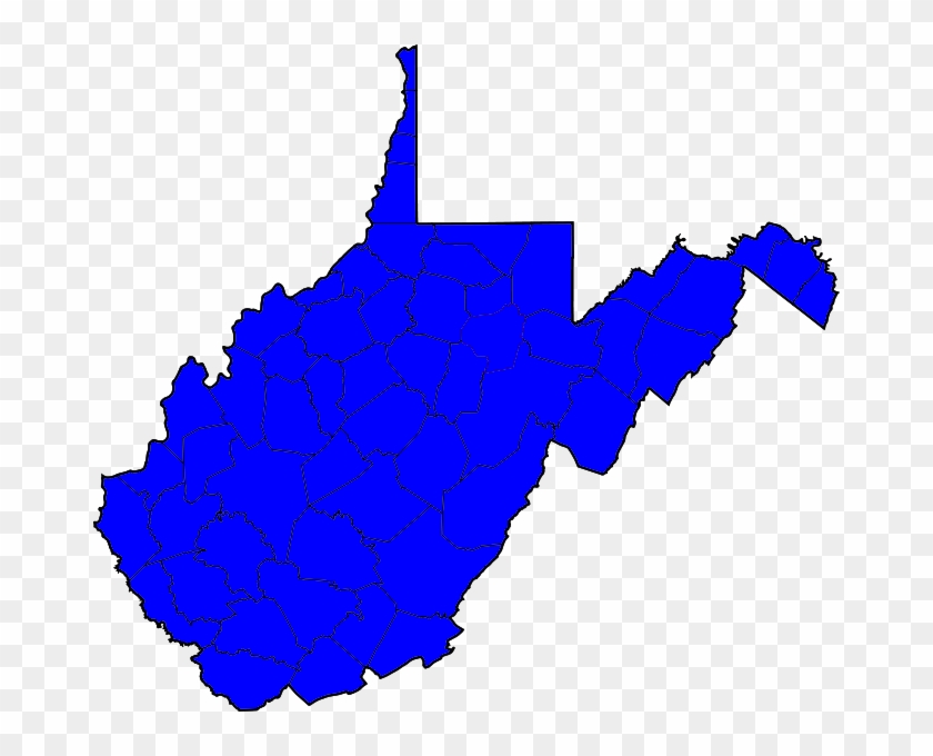 West Virginia D Sweep - West Virginia Electoral Map Clipart