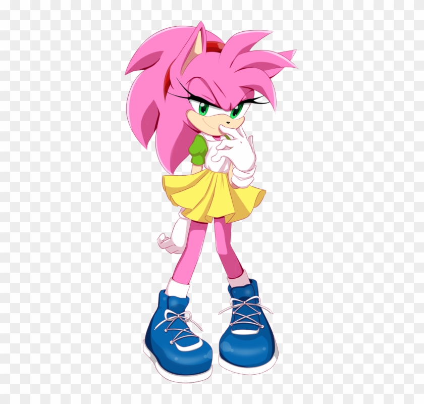 Erizos, Amigas, Amo, Amy Rose, Sonic The Hedgehog, - Cartoon Clipart #4343494