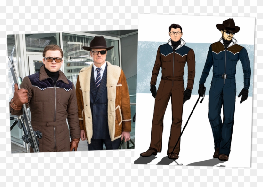 Left, Taron Egerton, And Colin Firth Star In *kingsman - Kingsman The Golden Circle Clipart #4343625