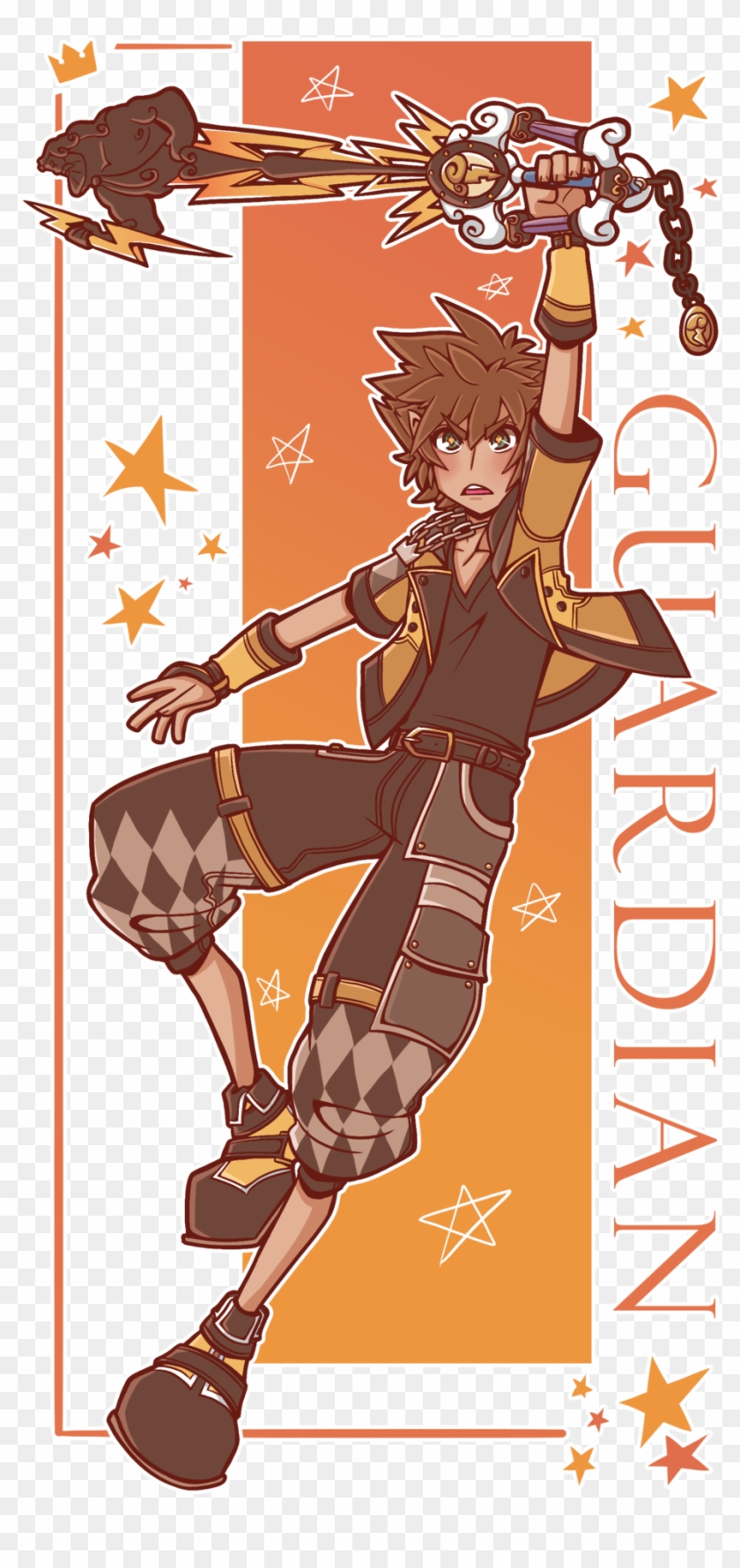 My First Doodle Of The New Year Is Guardian Form Sora - Cartoon Clipart