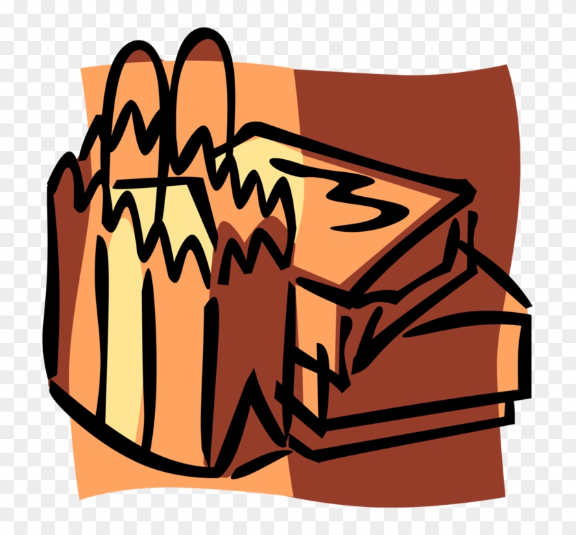 Vector Illustration Of Supermarket Grocery Store Shopping Clipart