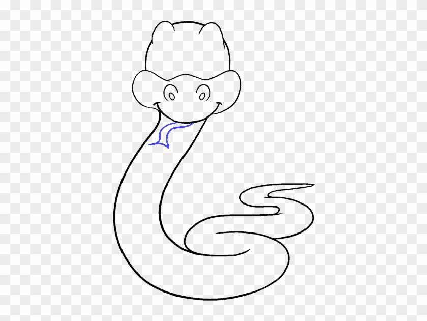 Free How To Draw A Cartoon Snake Easy - Cartoon Clipart