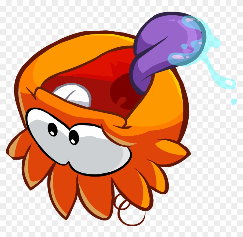 Club Penguin Orange Puffle Clipart