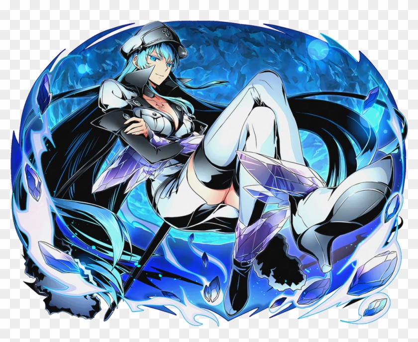 Esdeath,esdese,akame Ga Kill ,anime,аниме,anime Art, - Akame Ga Kill Divine Gate Clipart #4344817