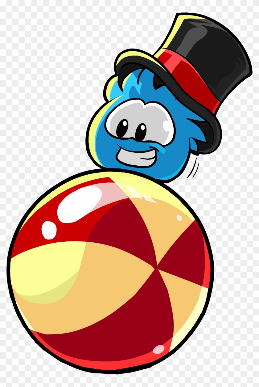Top Hat Clipart Puffle , Png Download - Png Blue Puffle Puffles Transparent Png #4345373