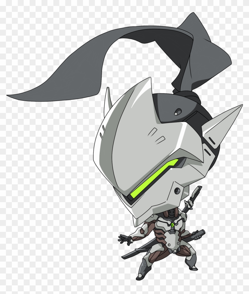 Genji Spray Png - Overwatch Genji Cute Spray Clipart #4346286