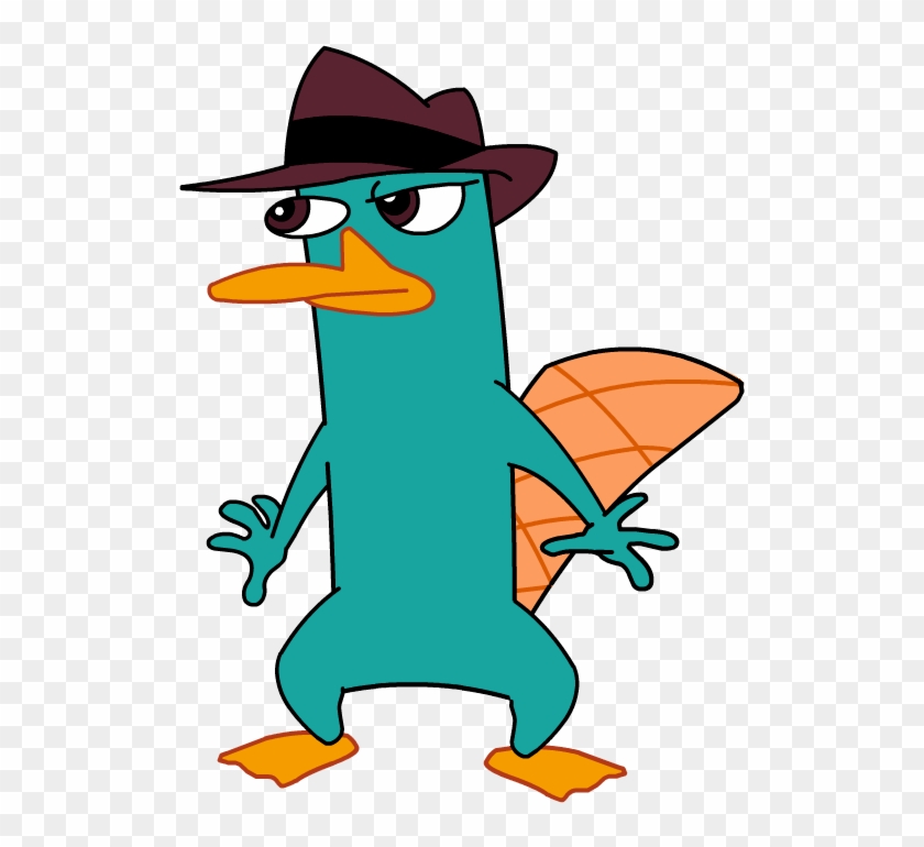 Fine Dining And Breathing - Agent Perry The Platypus Clipart #4346649