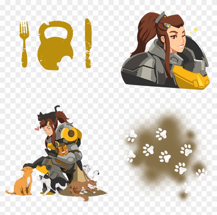 It's Just The General Aku No Homu - Brigitte And Her Cats Clipart #4346672