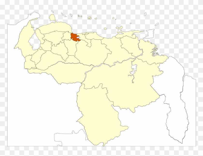 Mapa-carabobo - Venezuela Map Png Clipart