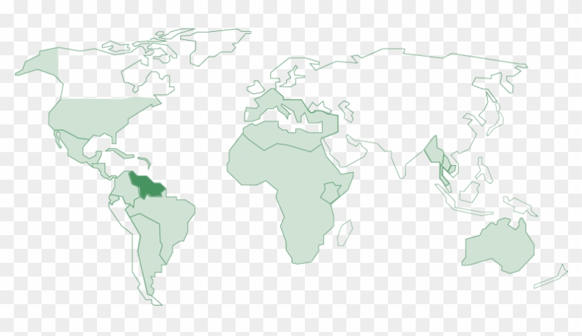 Selecciona Una Región En El Mapa Para Conocer Su Contacto - World Map Clipart