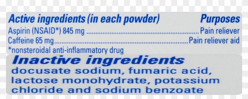 Bc Fast Pain Relief Aspirin Powder Stick Headaches - Cobalt Blue Clipart