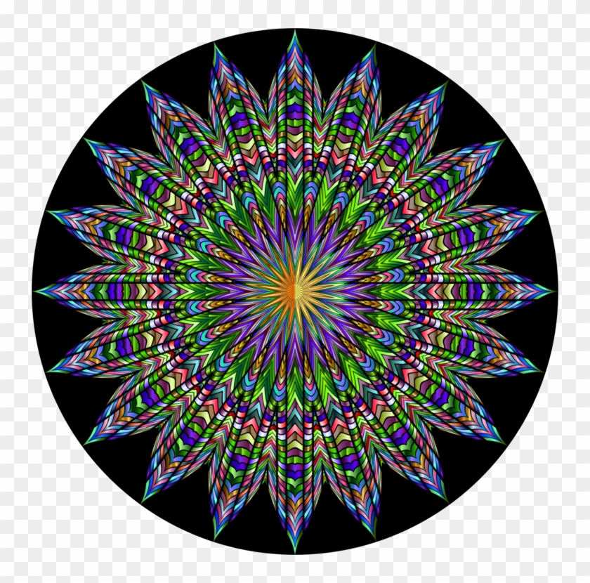 Computer Icons Geometry Mandala Circle Stained Glass Clipart #4348201