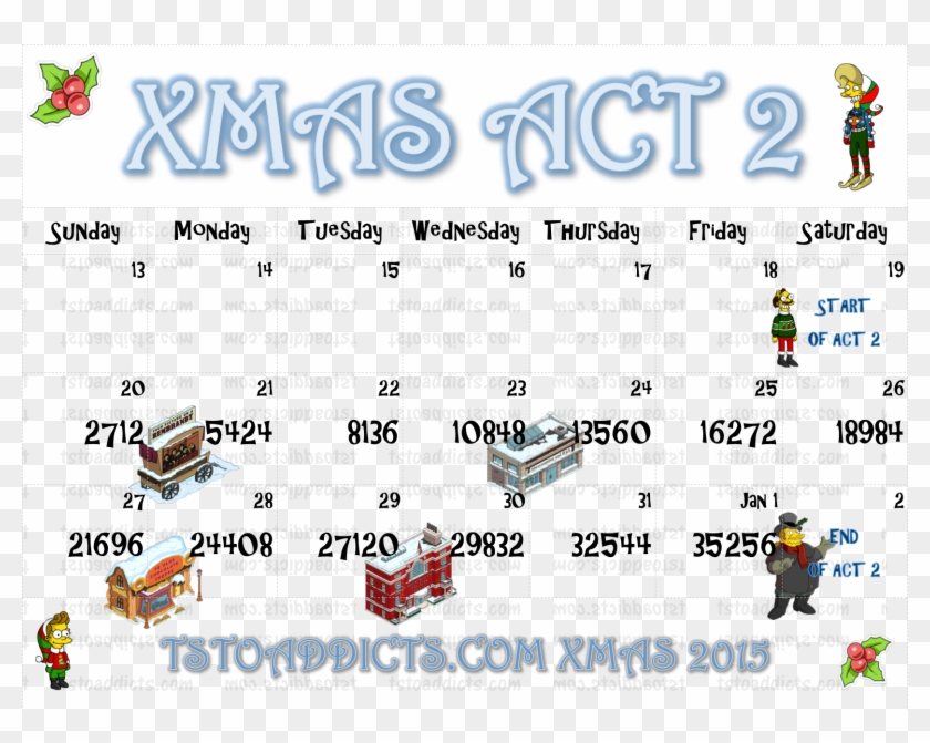 Act Two Calendar Xmas Clipart