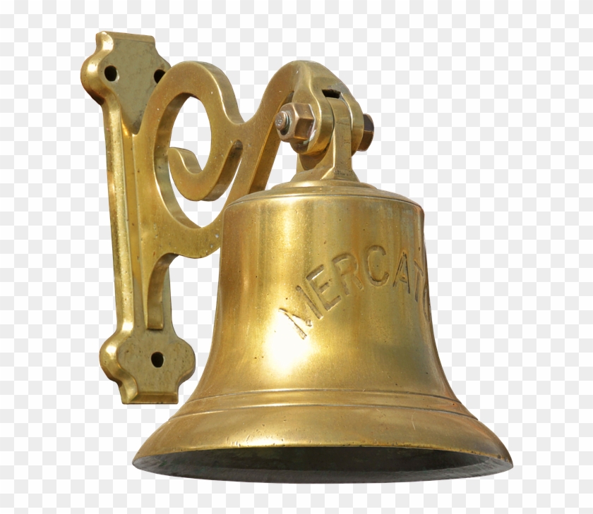 Ship Bell Bell Brass Seafaring Metallic Metal Old - Brass Clamps For Temple Bell Clipart #4348541