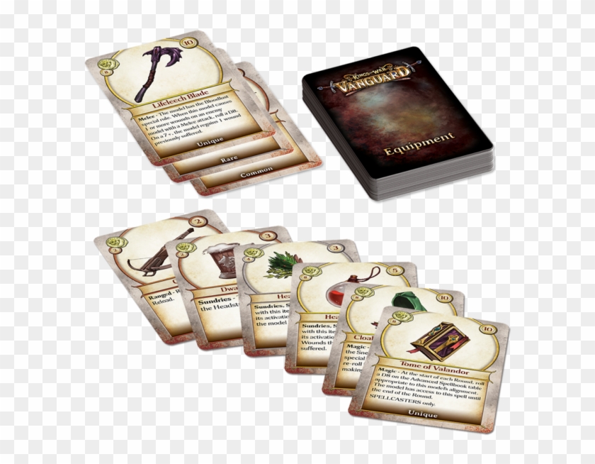 Mantic Kings Of War Vanguard Equipment Cards Fantasy - King Of War Vanguard Cards Clipart