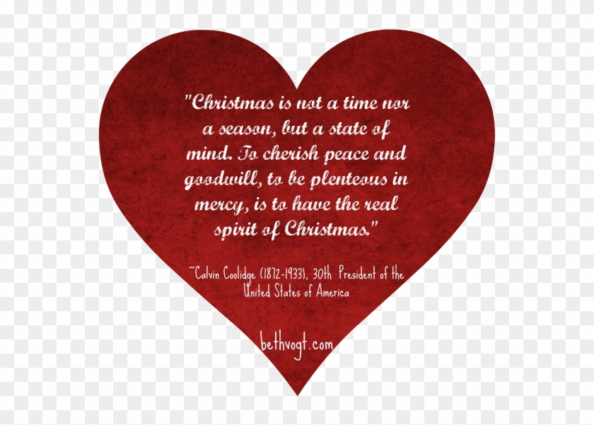 The Real Spirit Of Christmas - Heart Clipart #4349195