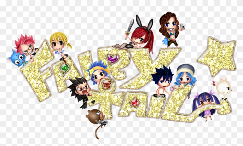 Bienvenu - Fairy Tail Chibi Logo Clipart #4349255