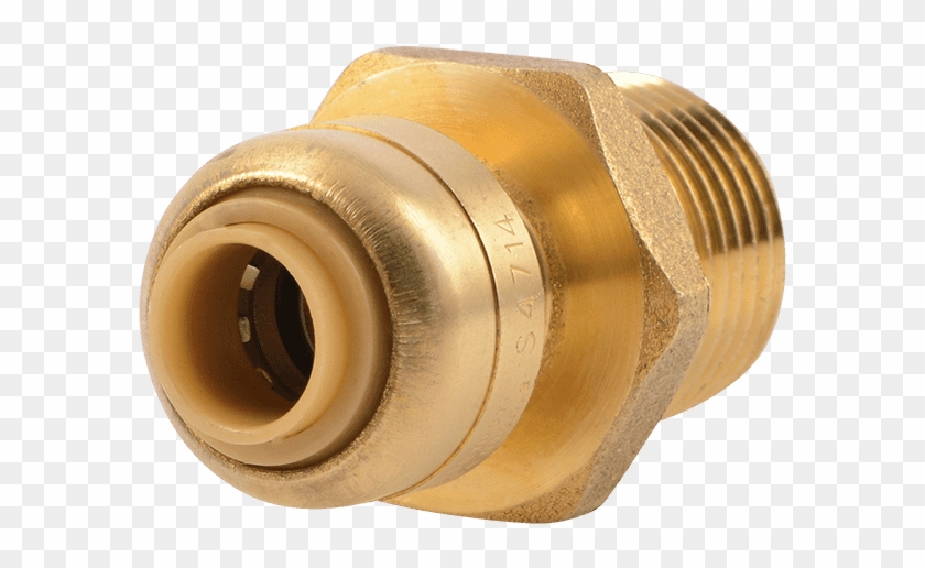 Brass Push Male Adapter - 1 4 Shark Bite Clipart #4349344