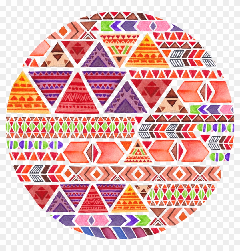 Yuvarlak Sticker - 印第安 民族 風 Clipart