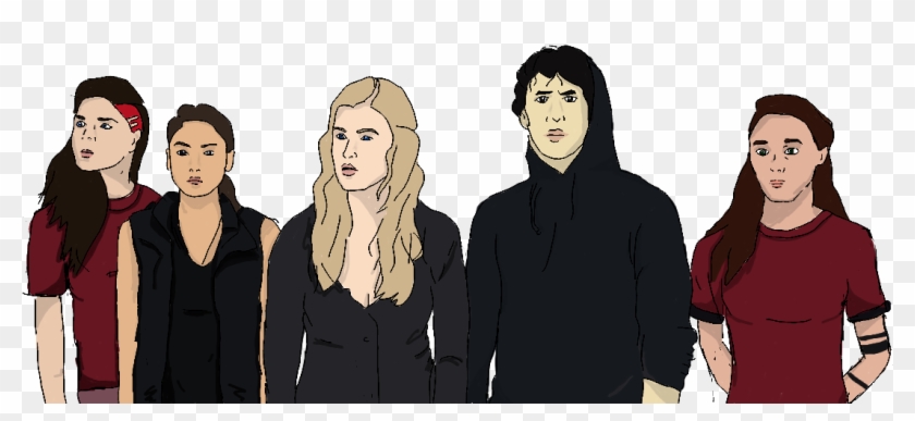 Twenty One Pilots Au Top Au The 100 Clexa Clarke Griffin - Girl Clipart