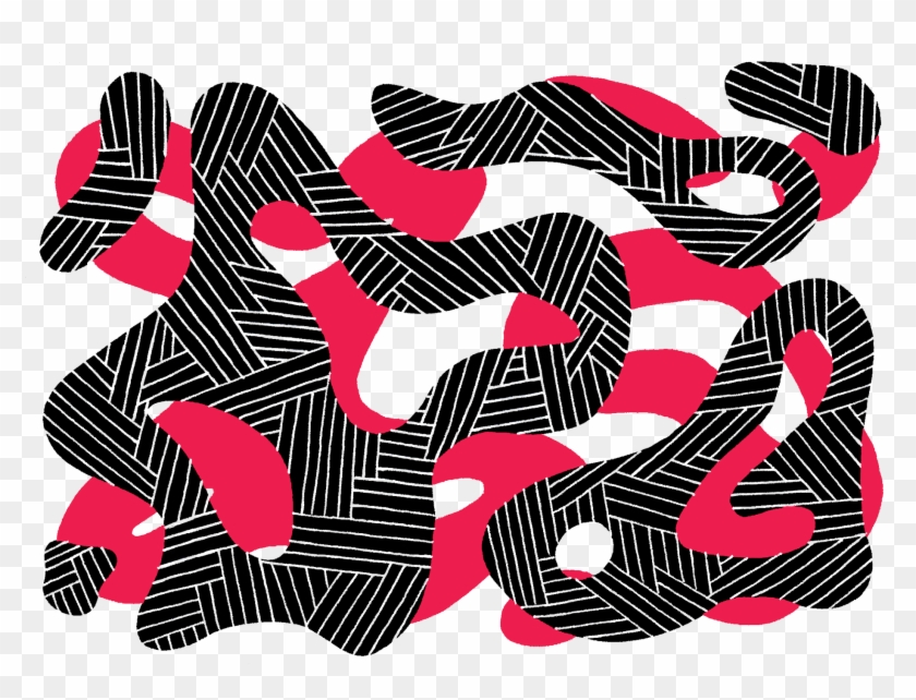 Lines And Weird Shapes Create A Vibrant And Playful - Graphic Design Clipart