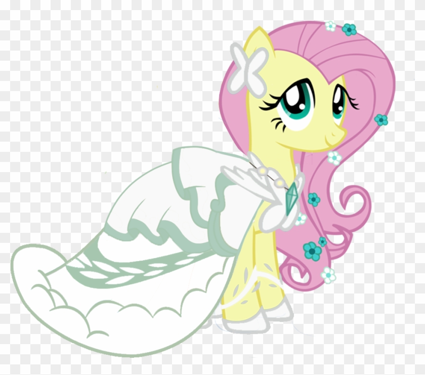 Fluttershy Pinkie Pie Princess Celestia Derpy Hooves - My Little Pony Fluttershy Dress Wedding Clipart #4351239