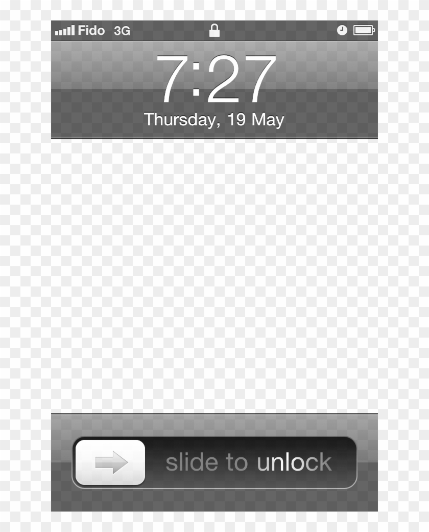 Home Screen - Screen Lock Transparent Template Clipart #4351307