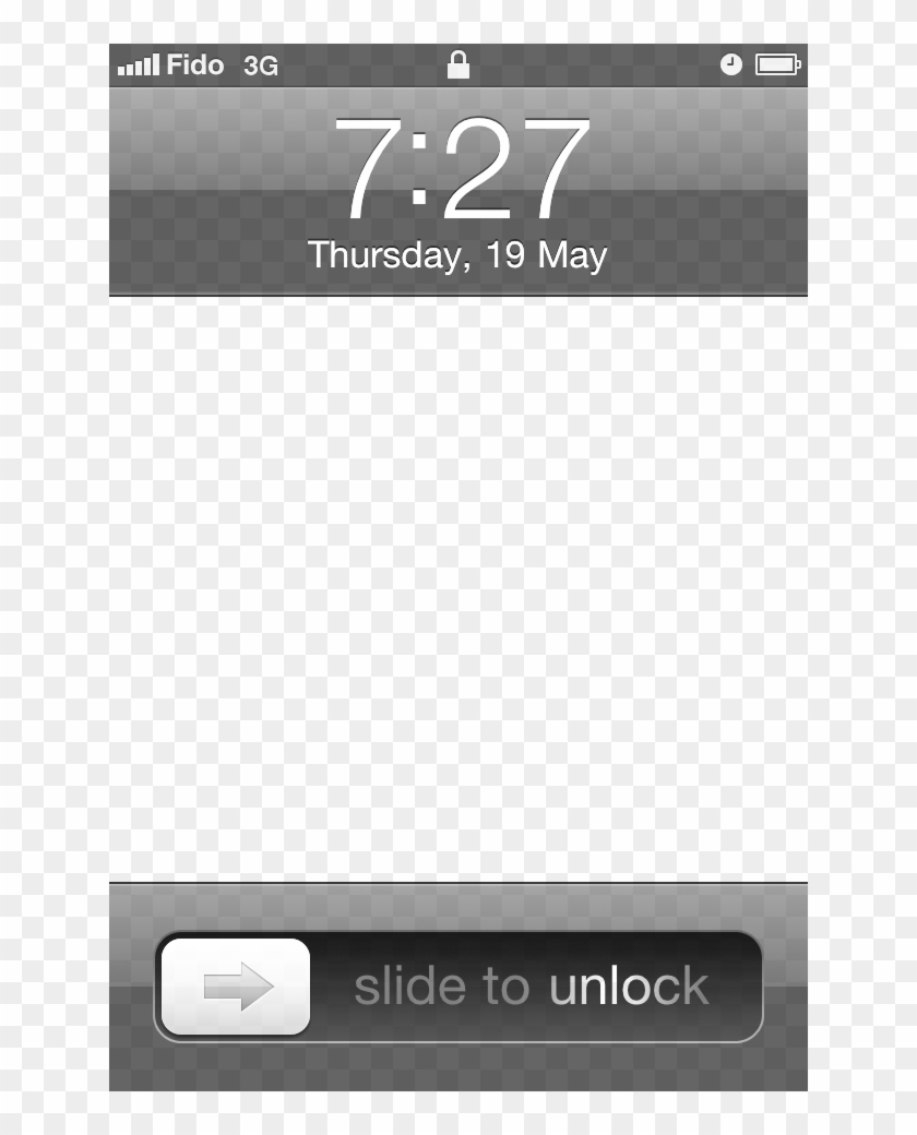 Home Screen - Screen Lock Transparent Template Clipart