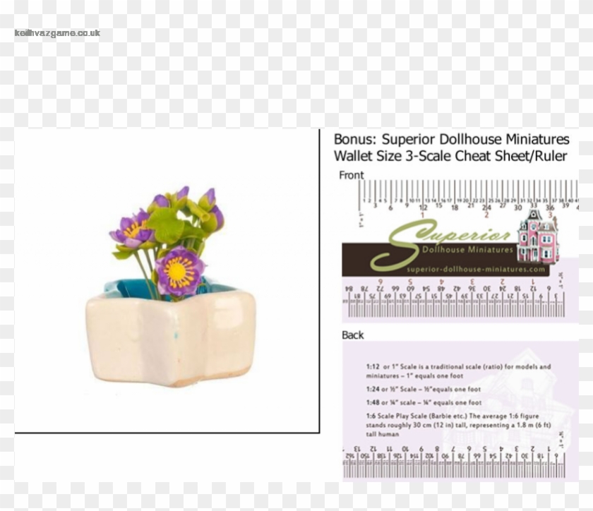 Authentic Dollhouse Miniature Star Fish Pond W Flowers - Dollhouse Clipart #4351426