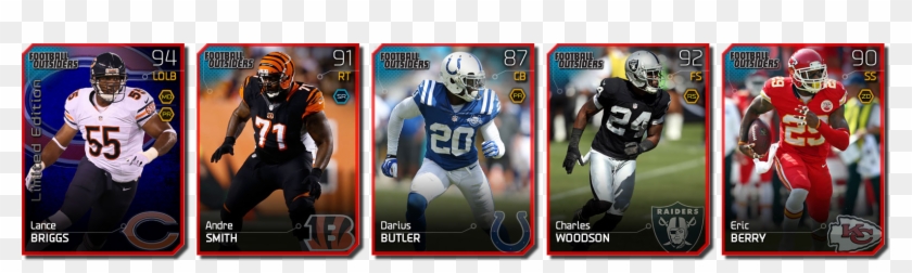 Another Round Of Football Outsiders Cards Is In Packs - Kick American Football Clipart