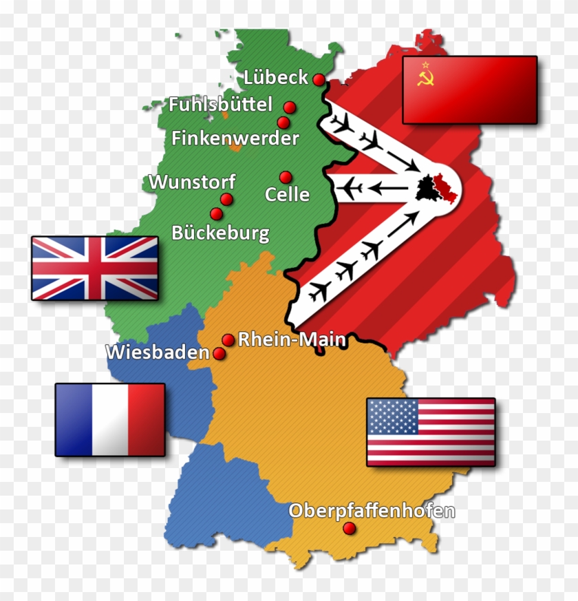 Freeper Canteen ~ The Berlin Airlift Part - Map Berlin Airlift Clipart