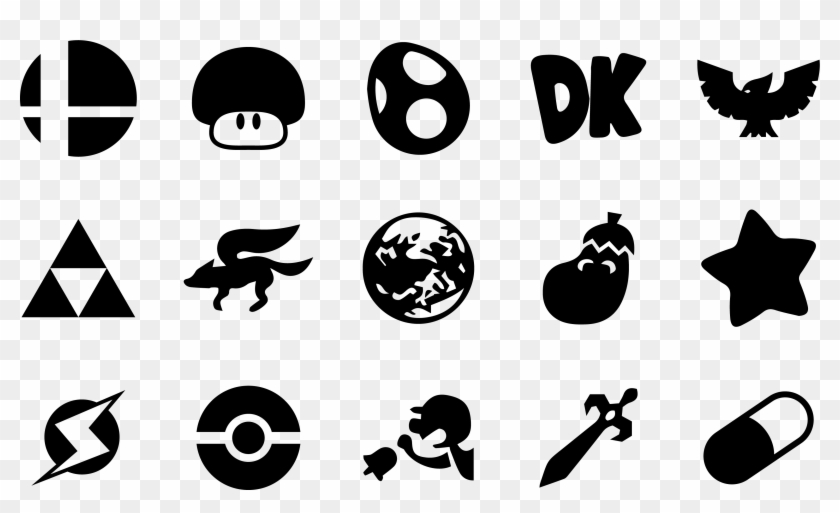 Super Smash Bros Melee - Super Smash Bros Melee Symbol Clipart #4352021