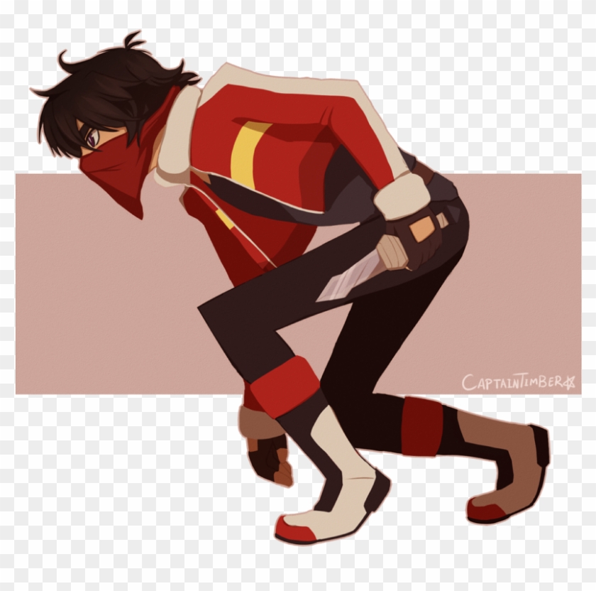 Keith As A Ninja Spy With His Knife Blade From Voltron - Ninja Voltron Clipart