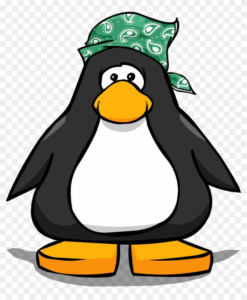 Image Green Paisley On A Player Card - Penguin With A Top Hat Clipart