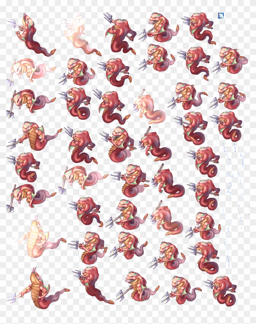 Naga - Spritesheet - Ragnarok Clipart